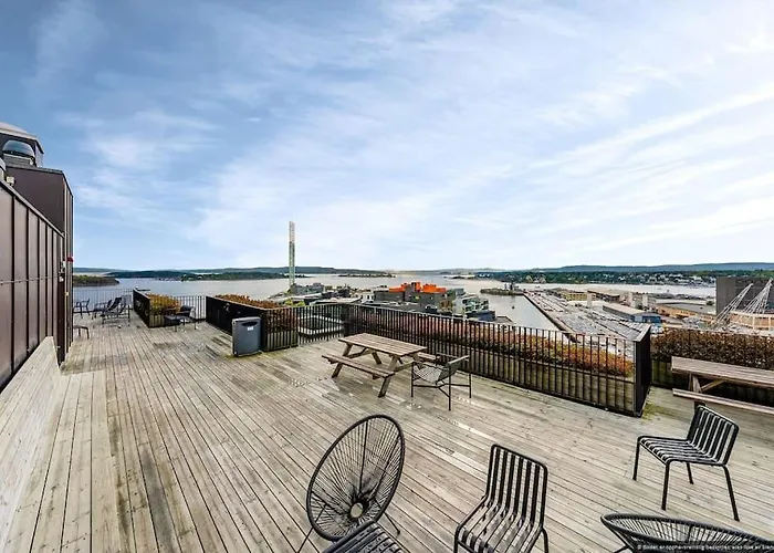 Exclusive Sea-side At Tjuvholmen - Oslo! דירה